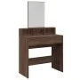 Tocador con espejo color roble marrón 80x41x144,5 cm de , Tocadores para dormitorios - Ref: Foro24-848177, Precio: 96,78 €, D...