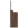 Tocador con espejo color roble marrón 80x41x144,5 cm de , Tocadores para dormitorios - Ref: Foro24-848177, Precio: 96,78 €, D...