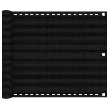 Toldo para balcón HDPE negro 75x500 cm de vidaXL, Sombrillas - Ref: Foro24-311030, Precio: 17,68 €, Descuento: %