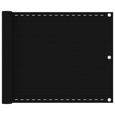 Toldo para balcón HDPE negro 75x500 cm de vidaXL, Sombrillas - Ref: Foro24-311030, Precio: 17,91 €, Descuento: %