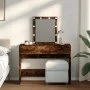 Tocador con luces LED color roble ahumado 100x40x130 cm de , Tocadores para dormitorios - Ref: Foro24-848196, Precio: 116,08 ...