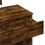 Tocador con luces LED color roble ahumado 100x40x130 cm de , Tocadores para dormitorios - Ref: Foro24-848196, Precio: 116,08 ...
