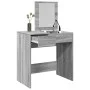Tocador con espejo gris Sonoma 73x46,5x120 cm de , Tocadores para dormitorios - Ref: Foro24-848225, Precio: 83,94 €, Descuent...