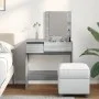 Tocador con espejo gris Sonoma 73x46,5x120 cm de , Tocadores para dormitorios - Ref: Foro24-848225, Precio: 83,94 €, Descuent...