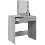 Tocador con espejo gris Sonoma 73x46,5x120 cm de , Tocadores para dormitorios - Ref: Foro24-848225, Precio: 83,94 €, Descuent...