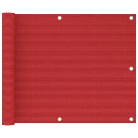 Toldo para balcón HDPE rojo 75x600 cm de vidaXL, Sombrillas - Ref: Foro24-311007, Precio: 16,40 €, Descuento: %