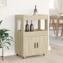 Carrito de bar madera de ingeniería roble Sonoma 60x39,5x89 cm de , Aparadores - Ref: Foro24-848271, Precio: 106,95 €, Descue...