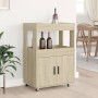 Carrito de bar madera de ingeniería roble Sonoma 60x39,5x89 cm de , Aparadores - Ref: Foro24-848271, Precio: 110,90 €, Descue...