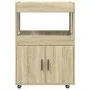 Carrito de bar madera de ingeniería roble Sonoma 60x39,5x89 cm de , Aparadores - Ref: Foro24-848271, Precio: 106,95 €, Descue...
