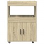Carrito de bar madera de ingeniería roble Sonoma 60x39,5x89 cm de , Aparadores - Ref: Foro24-848271, Precio: 110,90 €, Descue...