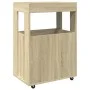 Carrito de bar madera de ingeniería roble Sonoma 60x39,5x89 cm de , Aparadores - Ref: Foro24-848271, Precio: 106,95 €, Descue...