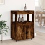 Carrito de bar madera de ingeniería roble ahumado 60x39,5x89 cm de , Aparadores - Ref: Foro24-848273, Precio: 102,97 €, Descu...
