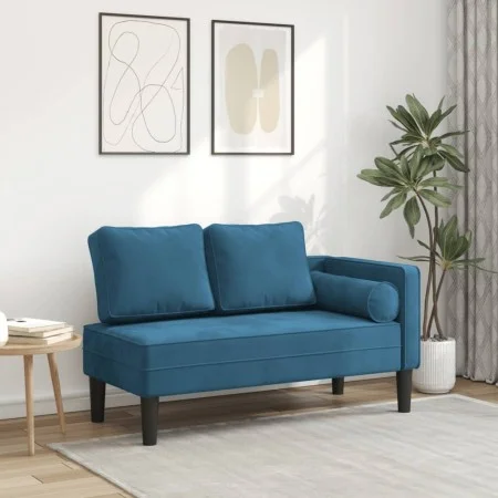 Sofá diván con cojines terciopelo azul de , Divanes - Ref: Foro24-4007570, Precio: 147,97 €, Descuento: %