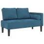 Sofá diván con cojines terciopelo azul de , Divanes - Ref: Foro24-4007570, Precio: 147,97 €, Descuento: %