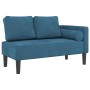 Sofá diván con cojines terciopelo azul de , Divanes - Ref: Foro24-4007570, Precio: 140,54 €, Descuento: %