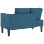 Sofá diván con cojines terciopelo azul de , Divanes - Ref: Foro24-4007570, Precio: 140,54 €, Descuento: %