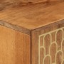 Armario auxiliar madera maciza de mango 90x33x75 cm de , Almacenamiento para CD y DVD - Ref: Foro24-358312, Precio: 184,21 €,...