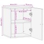 Armario de baño de pared madera maciza de mango 38x33x48 cm de , Muebles de baño - Ref: Foro24-358304, Precio: 73,51 €, Descu...