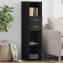 Aparador alto madera de ingeniería negro 30x42,5x124 cm de , Aparadores - Ref: Foro24-846153, Precio: 71,70 €, Descuento: %