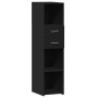 Aparador alto madera de ingeniería negro 30x42,5x124 cm de , Aparadores - Ref: Foro24-846153, Precio: 71,70 €, Descuento: %