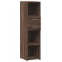 Aparador alto madera de ingeniería marrón roble 30x42,5x124 cm de , Aparadores - Ref: Foro24-846158, Precio: 65,24 €, Descuen...