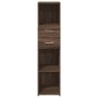 Aparador alto madera de ingeniería marrón roble 30x42,5x124 cm de , Aparadores - Ref: Foro24-846158, Precio: 65,24 €, Descuen...