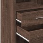 Aparador alto madera de ingeniería marrón roble 30x42,5x124 cm de , Aparadores - Ref: Foro24-846158, Precio: 65,24 €, Descuen...