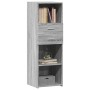 Aparador alto madera de ingeniería gris Sonoma 40x42,5x124 cm de , Aparadores - Ref: Foro24-846164, Precio: 68,20 €, Descuent...