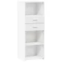 Aparador alto madera de ingeniería blanco 45x42,5x124 cm de , Aparadores - Ref: Foro24-846166, Precio: 76,05 €, Descuento: %