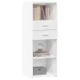 Aparador alto madera de ingeniería blanco 45x42,5x124 cm de , Aparadores - Ref: Foro24-846166, Precio: 76,05 €, Descuento: %