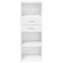 Aparador alto madera de ingeniería blanco 45x42,5x124 cm de , Aparadores - Ref: Foro24-846166, Precio: 76,05 €, Descuento: %