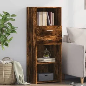 Aparador alto madera de ingeniería roble ahumado 45x42,5x124 cm de , Aparadores - Ref: Foro24-846170, Precio: 76,33 €, Descue...