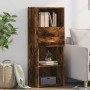 Aparador alto madera de ingeniería roble ahumado 45x42,5x124 cm de , Aparadores - Ref: Foro24-846170, Precio: 77,29 €, Descue...