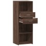 Aparador alto madera de ingeniería marrón roble 45x42,5x124 cm de , Aparadores - Ref: Foro24-846172, Precio: 92,60 €, Descuen...