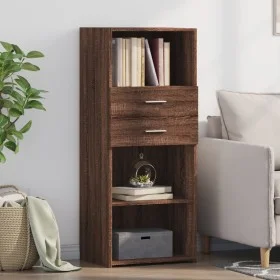 Hoher Schrank aus braunem Eichenfurnierholz 50x42,5x124 cm von , Sideboards - Ref: Foro24-846179, Preis: 94,59 €, Rabatt: %