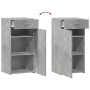 Aparador madera de ingeniería gris hormigón 45x42,5x93 cm de , Aparadores - Ref: Foro24-846288, Precio: 77,21 €, Descuento: %