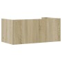 Estante de pared madera ingeniería roble Sonoma 70,5x35x30,5 cm de , Estantes y estanterías - Ref: Foro24-848453, Precio: 35,...