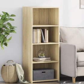 Aparador alto madera de ingeniería roble Sonoma 50x41x124 cm de , Aparadores - Ref: Foro24-846399, Precio: 79,30 €, Descuento: %