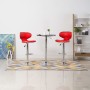 323645  Bar Stools 2 pcs Red Faux Leather en Taburetes de cocina | Comprar online en Foru.es