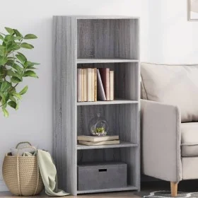 Aparador alto madera de ingeniería gris Sonoma 50x41x124 cm de , Aparadores - Ref: Foro24-846402, Precio: 70,64 €, Descuento: %