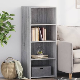 Aparador alto madera de ingeniería gris Sonoma 50x41x124 cm de , Aparadores - Ref: Foro24-846402, Precio: 71,60 €, Descuento: %