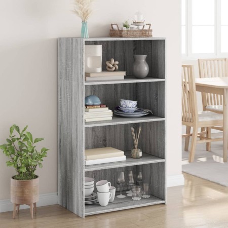 Aparador alto madera de ingeniería gris Sonoma 70x41x124 cm de , Aparadores - Ref: Foro24-846409, Precio: 91,62 €, Descuento: %