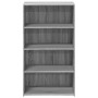 Aparador alto madera de ingeniería gris Sonoma 70x41x124 cm de , Aparadores - Ref: Foro24-846409, Precio: 91,62 €, Descuento: %