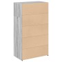 Aparador alto madera de ingeniería gris Sonoma 70x41x124 cm de , Aparadores - Ref: Foro24-846409, Precio: 91,62 €, Descuento: %