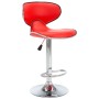 323645  Bar Stools 2 pcs Red Faux Leather en Taburetes de cocina | Comprar online en Foru.es
