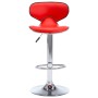 323645  Bar Stools 2 pcs Red Faux Leather en Taburetes de cocina | Comprar online en Foru.es