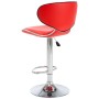 323645  Bar Stools 2 pcs Red Faux Leather en Taburetes de cocina | Comprar online en Foru.es