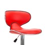 323645  Bar Stools 2 pcs Red Faux Leather en Taburetes de cocina | Comprar online en Foru.es
