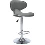 323648  Bar Stools 2 pcs Grey Faux Leather en Taburetes de cocina | Comprar online en Foru.es