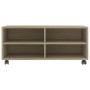 Mueble de TV ruedas madera contrachapada color roble 90x35x35cm de vidaXL, Muebles TV - Ref: Foro24-800183, Precio: 62,23 €, ...